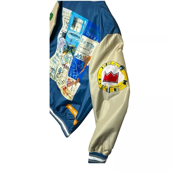 Jean Michel Basquiat Graphic Art Members Only Jacket / Windbreaker - Picture 3 of 4